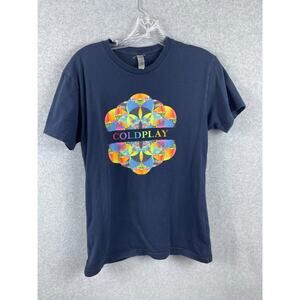 Coldplay Head Full of Dreams 2017 Tour Shirt Size S Black Short Sleeve Tee Music